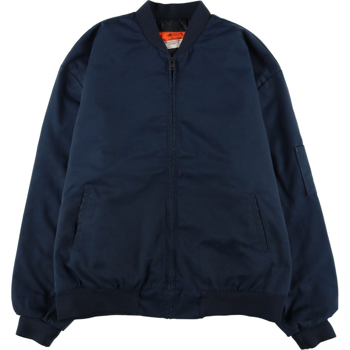 90'S Red Kap padded work jacket, men's size XL, vintage unclear navy blue type Vintage Second Hand