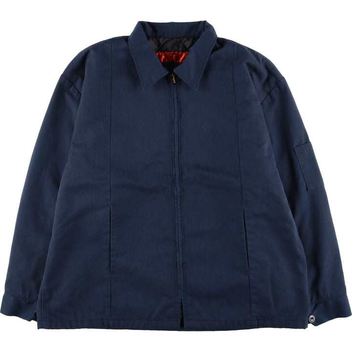 90'S Red Kap padded work jacket, men's size XL, vintage polyester navy blue type Vintage Second Hand