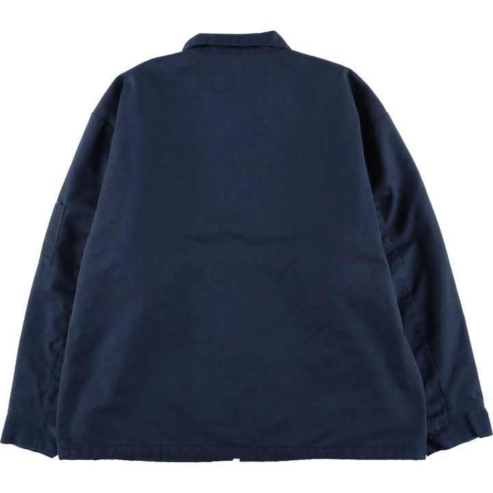 90'S Red Kap padded work jacket, men's size XL, vintage polyester navy blue type Vintage Second Hand