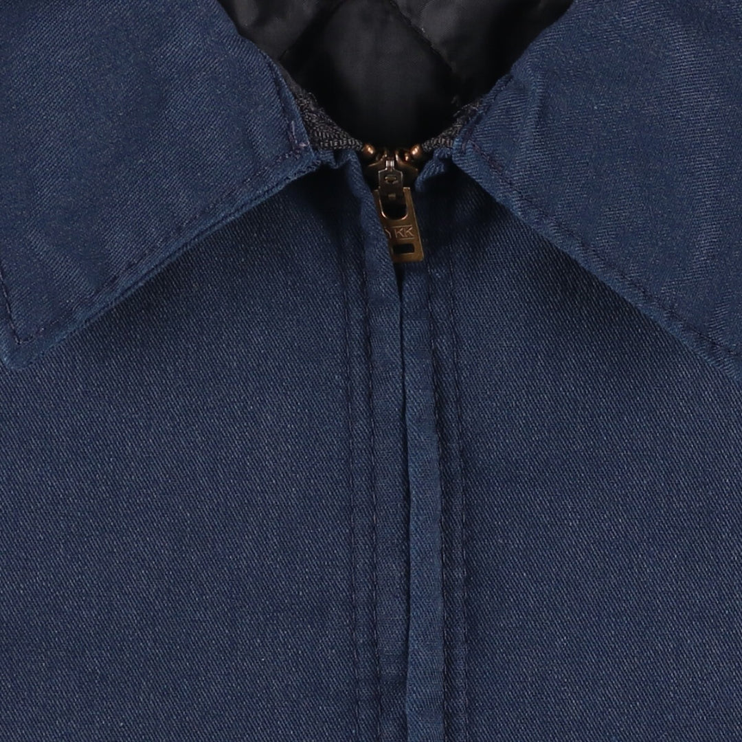 90'S Red Kap padded work jacket, men's size XL, vintage polyester navy blue type Vintage Second Hand