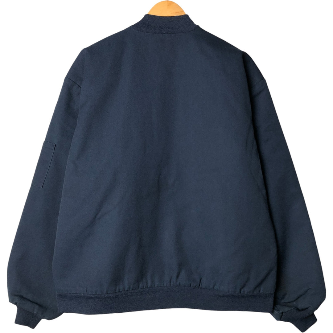 Red kap Work Blouson Men's XL polyester navy blue type Vintage Second Hand