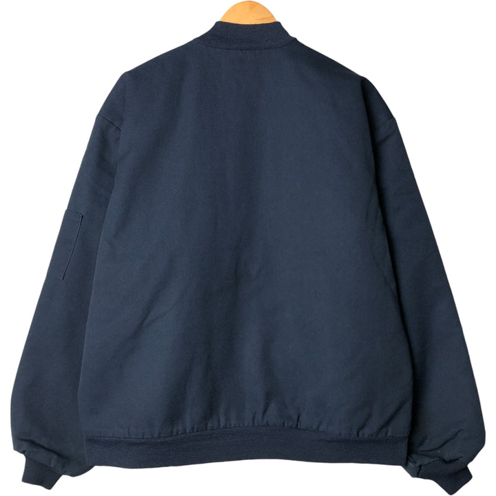 Red kap Work Blouson Men's XL polyester navy blue type Vintage Second Hand