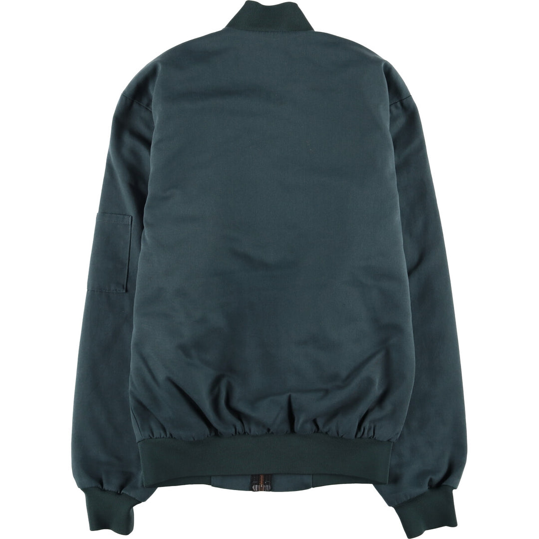 2000'S Red kap padded work jacket, men's size S polyester Khaki type Vintage Second Hand
