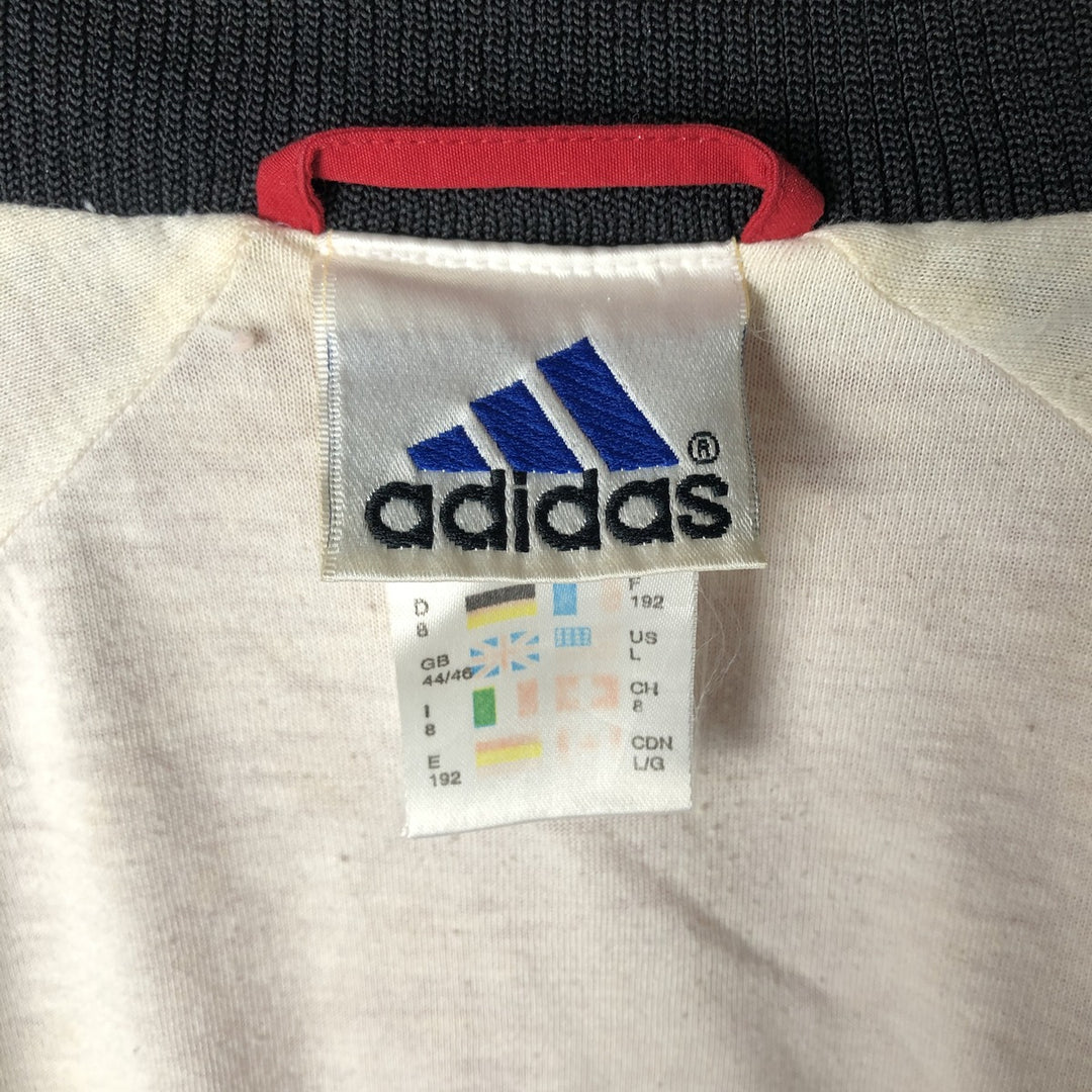 90'S Adidas Windbreaker Men's Size L Vintage polyester black type Vintage Second Hand