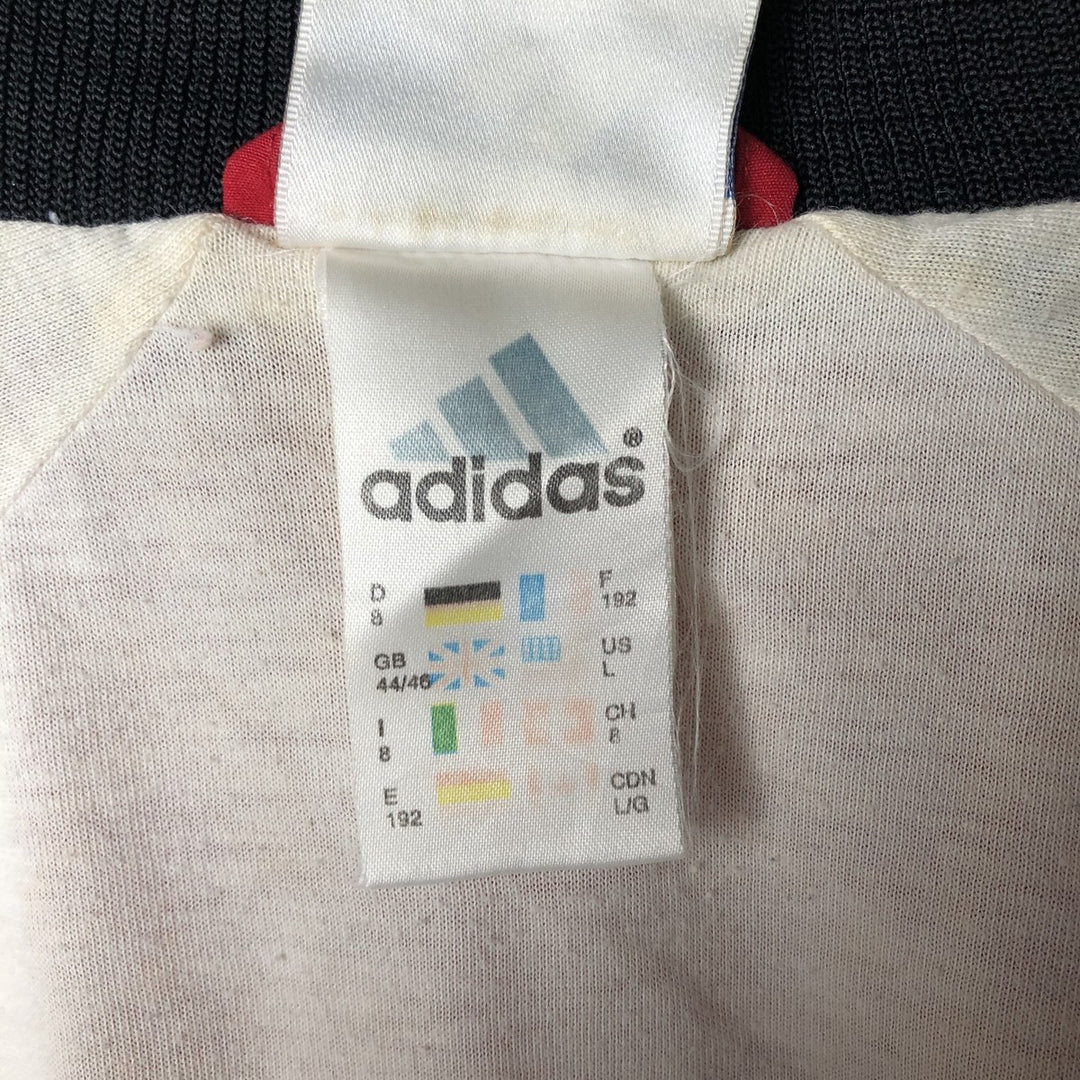 90'S Adidas Windbreaker Men's Size L Vintage polyester black type Vintage Second Hand