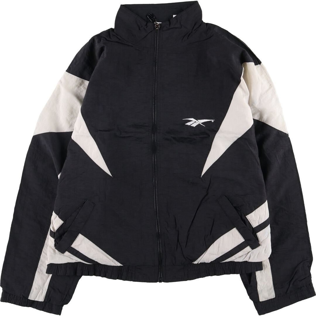 90'S Reebok Nylon Jacket, Men's M Size, Vintage Nylon black type Vintage Second Hand