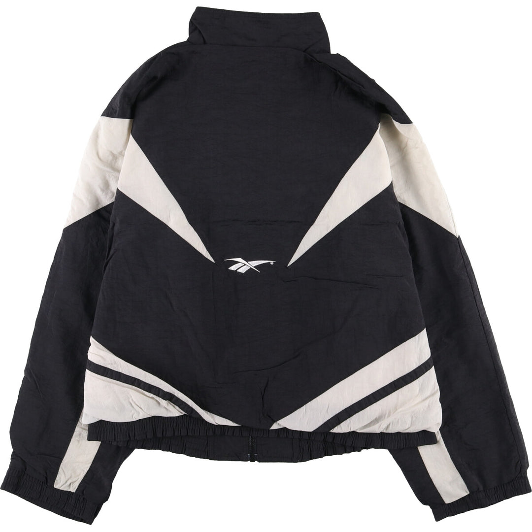 90'S Reebok Nylon Jacket, Men's M Size, Vintage Nylon black type Vintage Second Hand