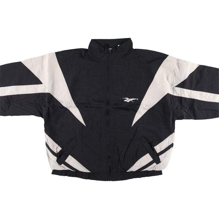 90'S Reebok Nylon Jacket, Men's M Size, Vintage Nylon black type Vintage Second Hand