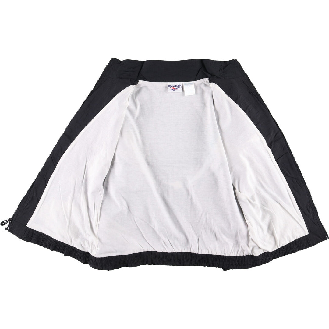 90'S Reebok Nylon Jacket, Men's M Size, Vintage Nylon black type Vintage Second Hand