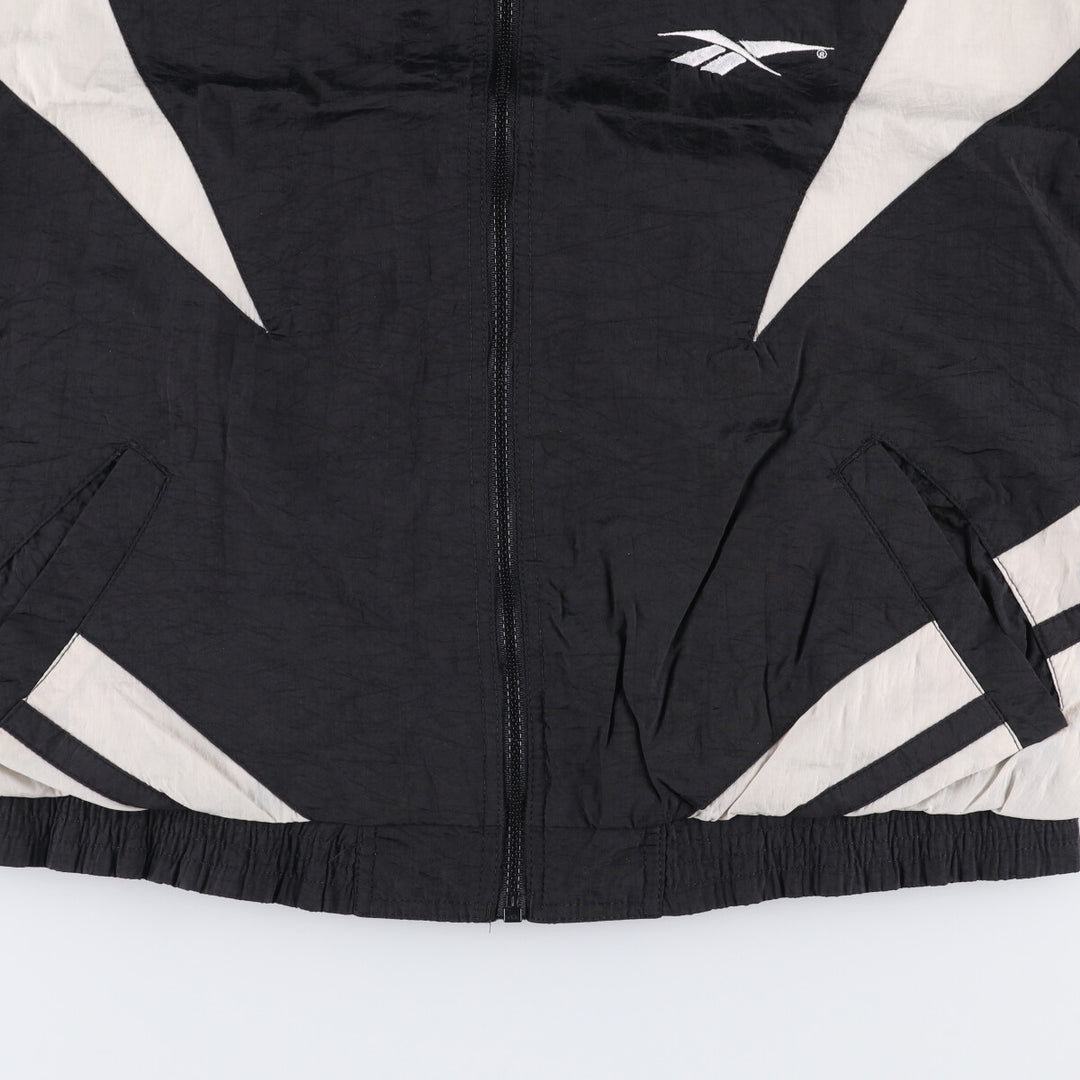 90'S Reebok Nylon Jacket, Men's M Size, Vintage Nylon black type Vintage Second Hand