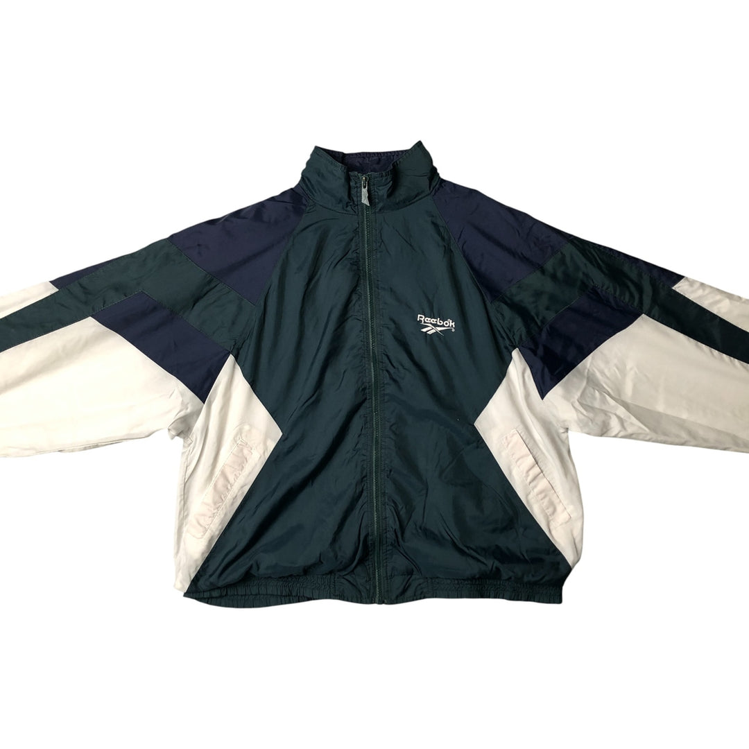 90'S Reebok Windbreaker, Men's Size Medium, Vintage unclear Green type dark green Vintage Second Hand