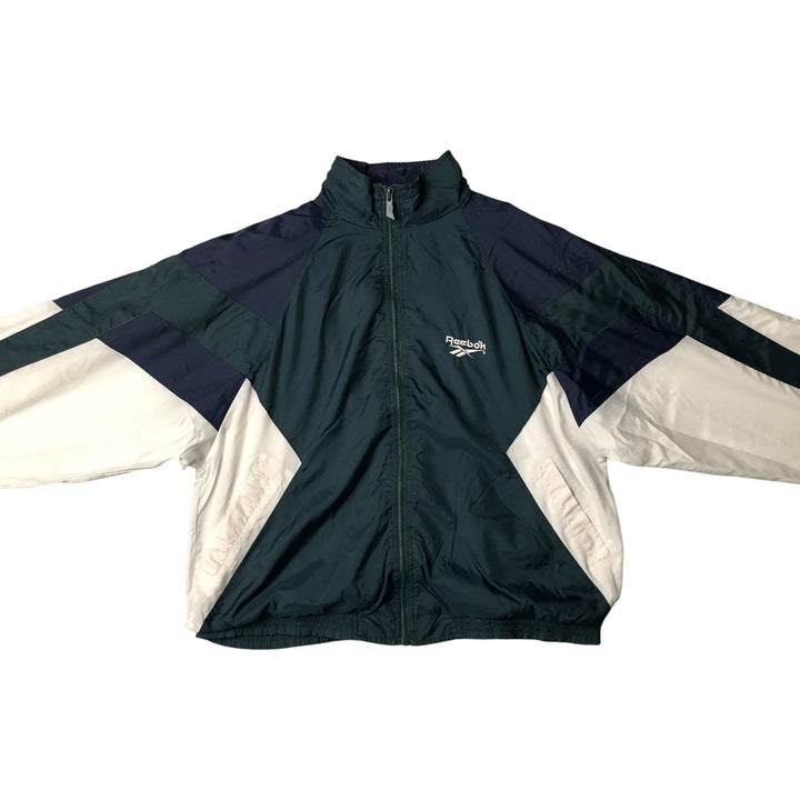 90'S Reebok Windbreaker, Men's Size Medium, Vintage unclear Green type dark green Vintage Second Hand