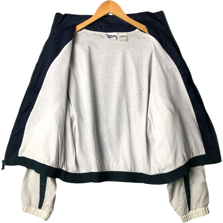 90'S Reebok Windbreaker, Men's Size Medium, Vintage unclear Green type dark green Vintage Second Hand