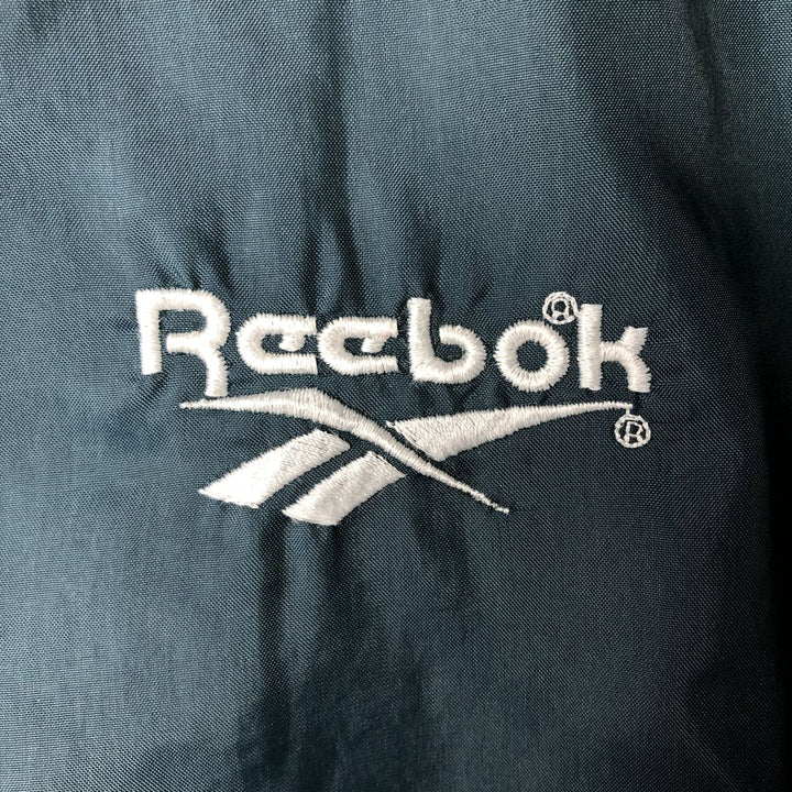 90'S Reebok Windbreaker, Men's Size Medium, Vintage unclear Green type dark green Vintage Second Hand