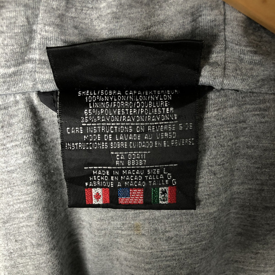 Vintage 80s-90'S Adidas nylon hoodie, size L, men's Nylon black type Vintage Second Hand