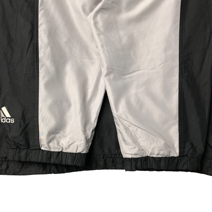 Vintage 90'S Adidas hooded windbreaker, men's size XL polyester black type Vintage Second Hand