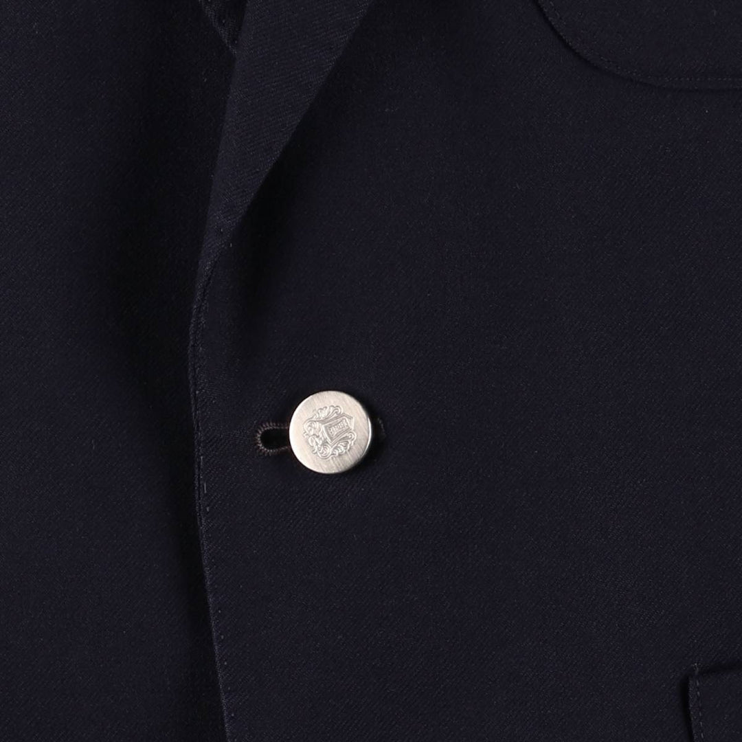1960s-1970'S Dunn and Co. wool tailored jacket, made in England, men's size M wool navy blue type Vintage Second Hand