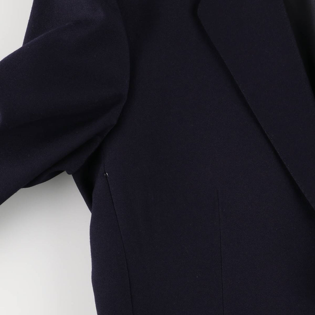 1960s-1970'S Dunn and Co. wool tailored jacket, made in England, men's size M wool navy blue type Vintage Second Hand