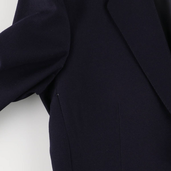 1960s-1970'S Dunn and Co. wool tailored jacket, made in England, men's size M wool navy blue type Vintage Second Hand