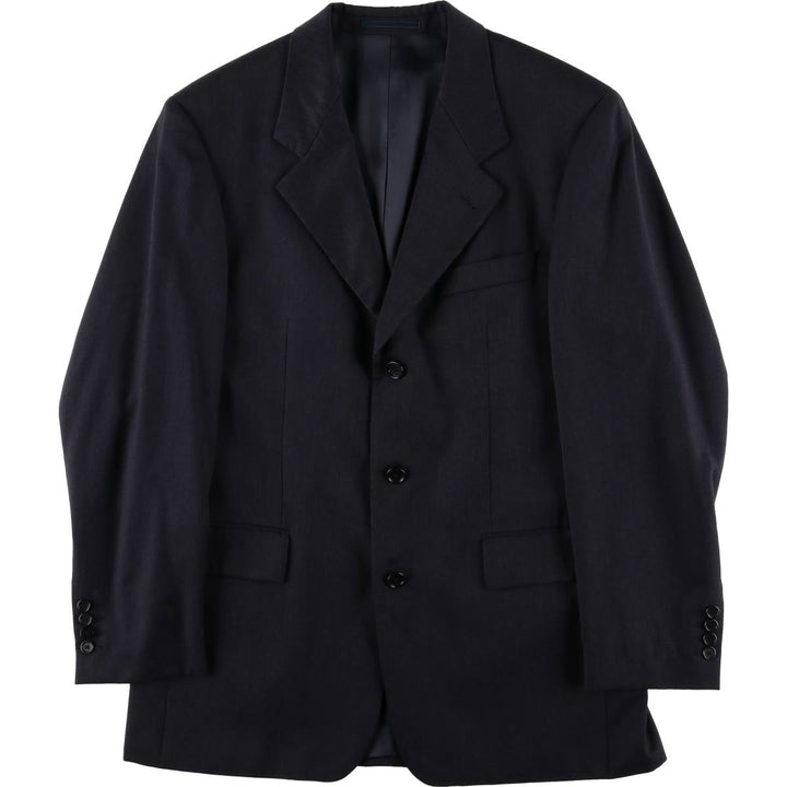 Hugo Boss wool tailored jacket, men's size L wool Charcoal Vintage Second Hand