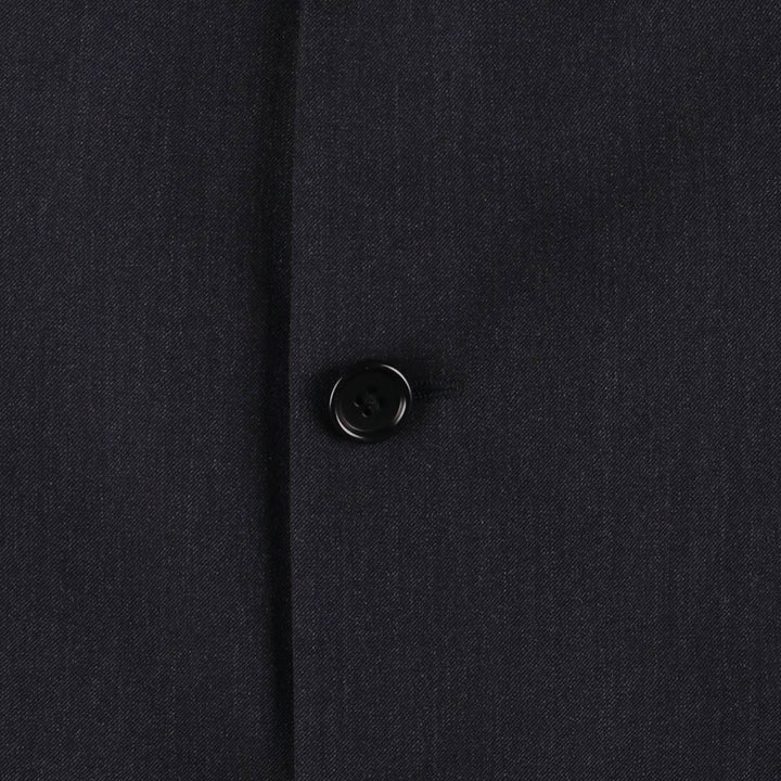 Hugo Boss wool tailored jacket, men's size L wool Charcoal Vintage Second Hand