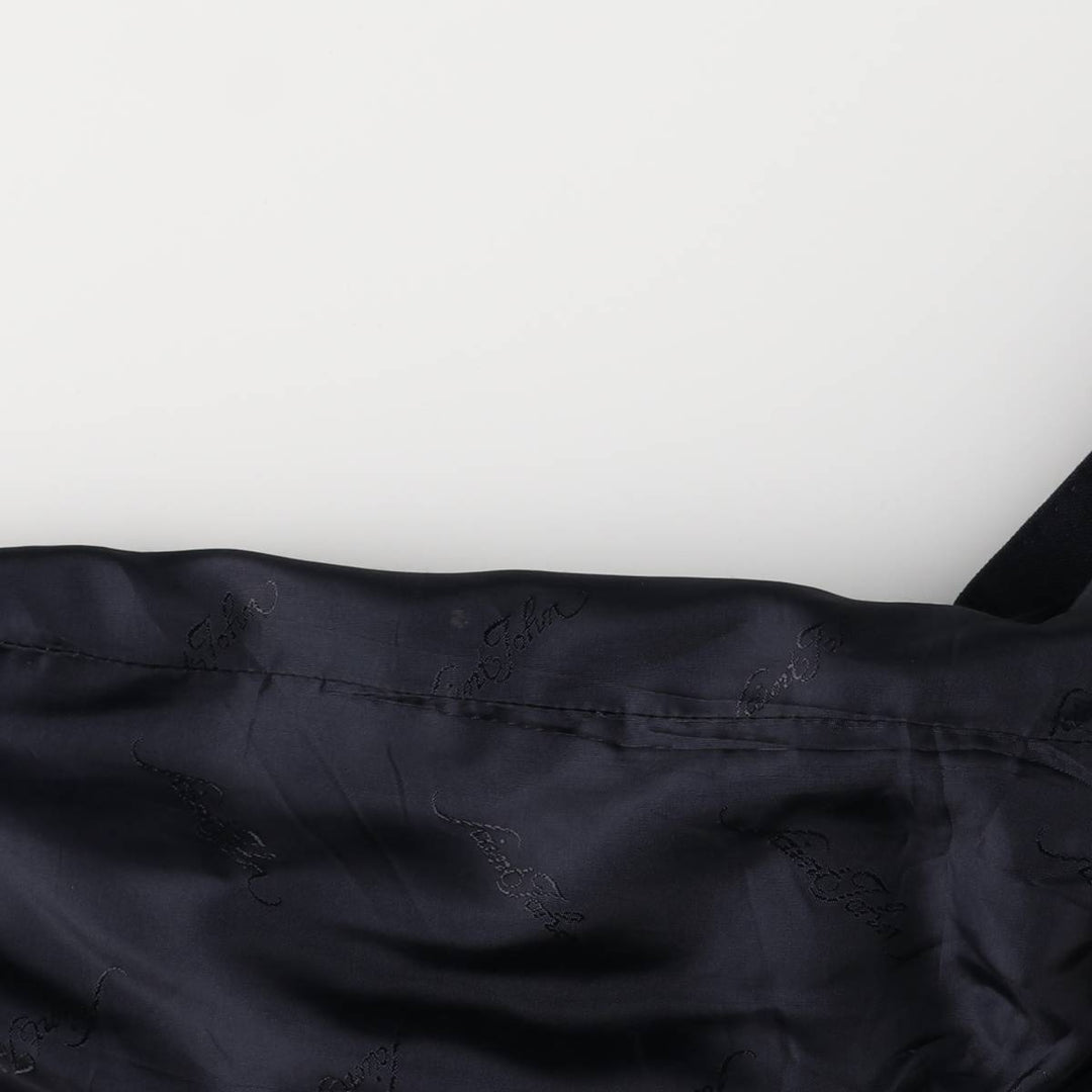 Saint John Men's Double-Breasted Peak Lapel Navy Blazer, Size L wool navy blue type Vintage Second Hand
