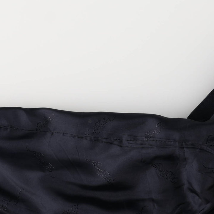 Saint John Men's Double-Breasted Peak Lapel Navy Blazer, Size L wool navy blue type Vintage Second Hand