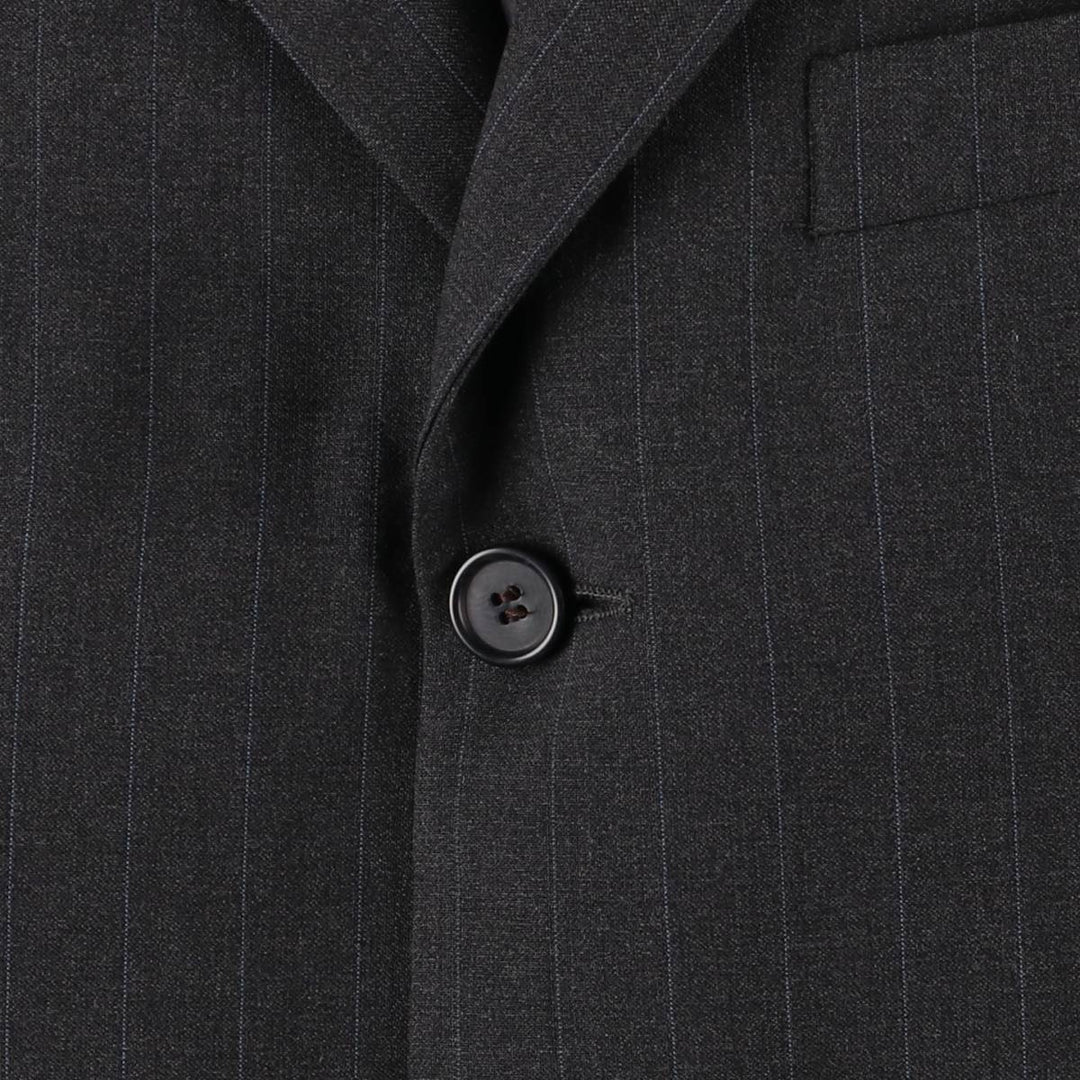 Pierre Cardin Striped Wool Tailored Jacket, Men's Size M wool gray type Vintage Second Hand