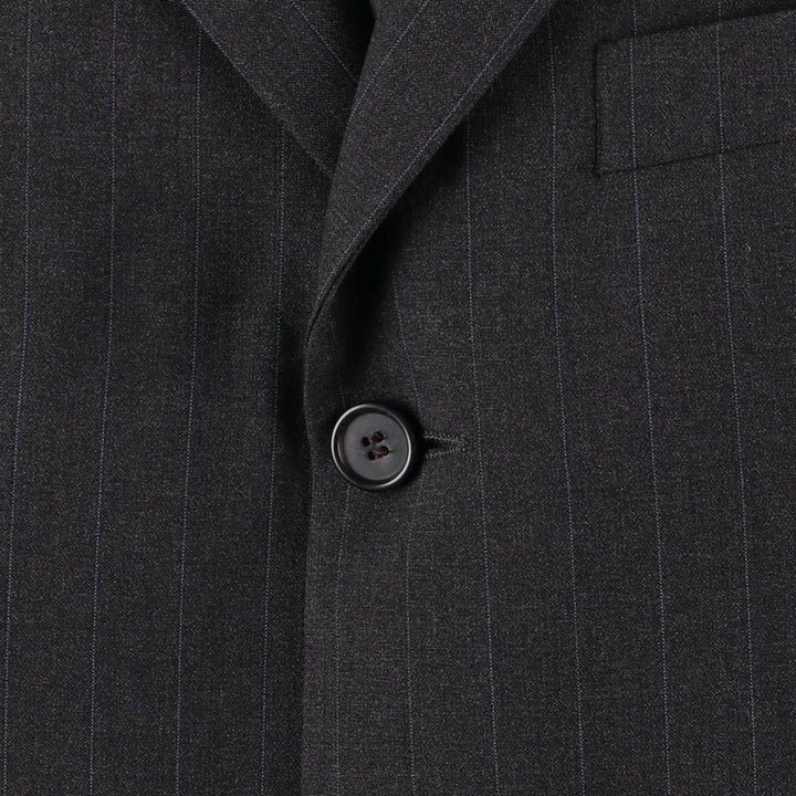 Pierre Cardin Striped Wool Tailored Jacket, Men's Size M wool gray type Vintage Second Hand