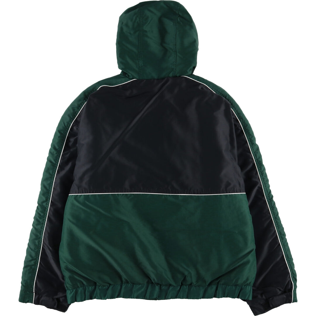90'S Nike Padded Parka Puffer Jacket Men's Medium Vintage Nylon green type Vintage Second Hand