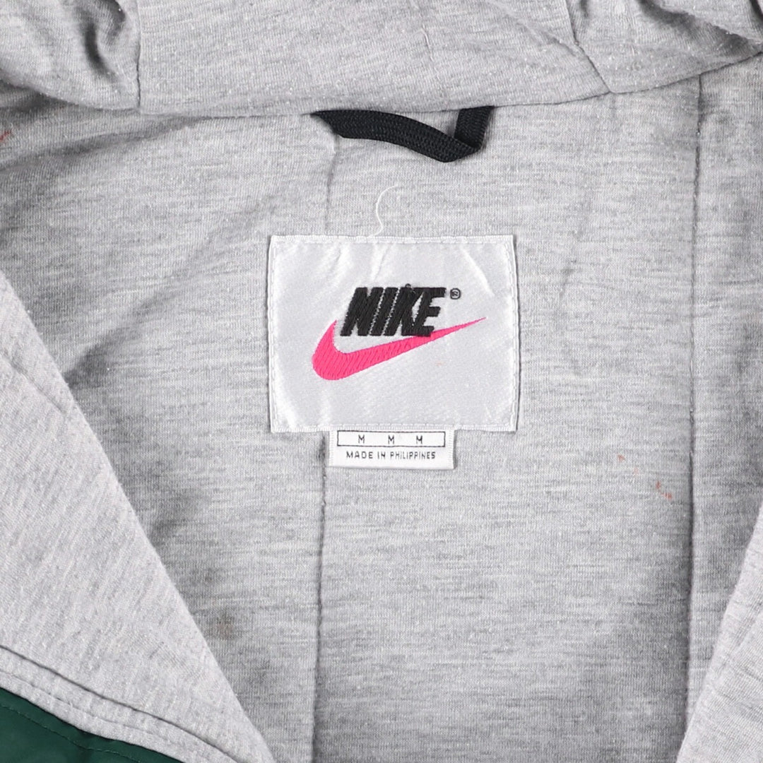 90'S Nike Padded Parka Puffer Jacket Men's Medium Vintage Nylon green type Vintage Second Hand