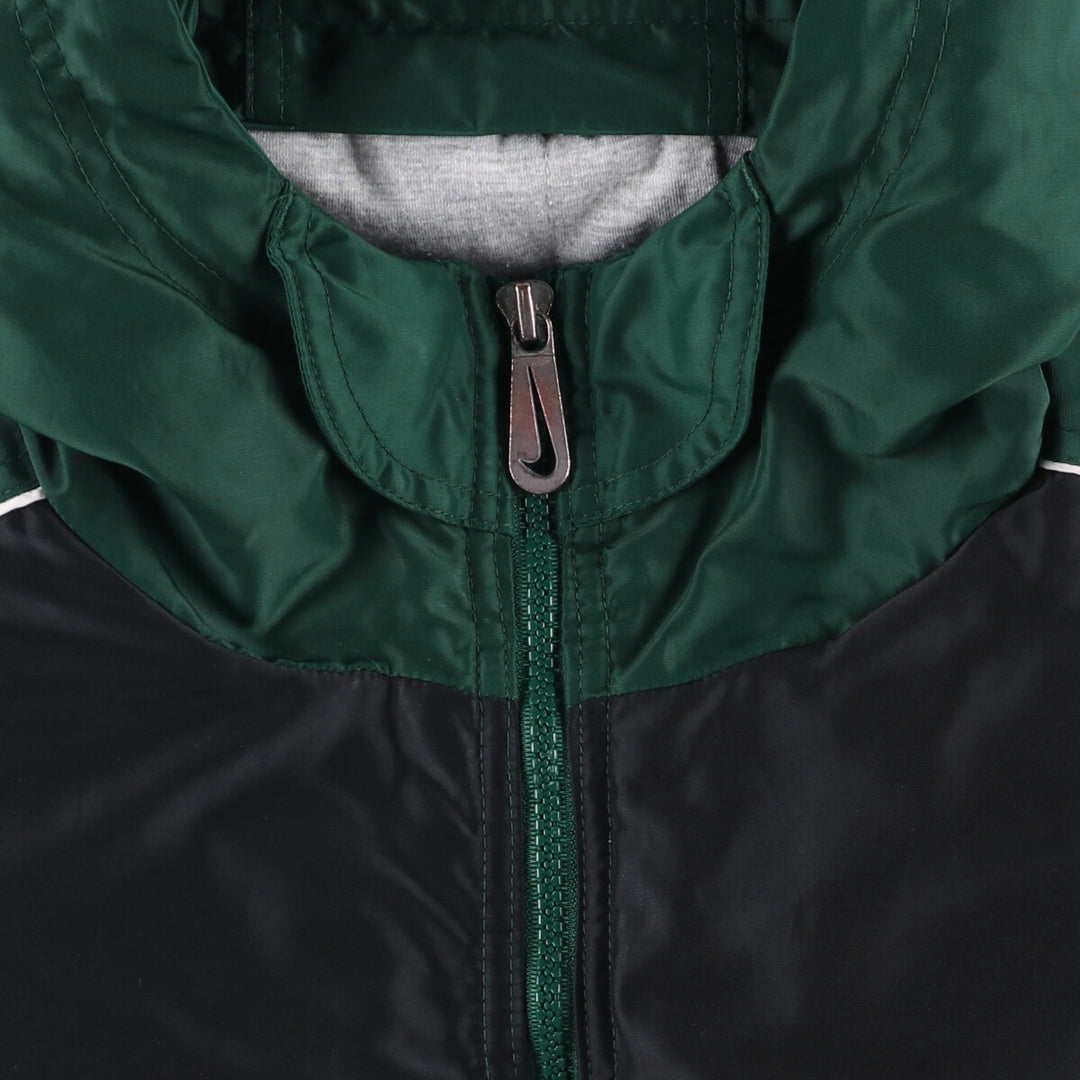 90'S Nike Padded Parka Puffer Jacket Men's Medium Vintage Nylon green type Vintage Second Hand