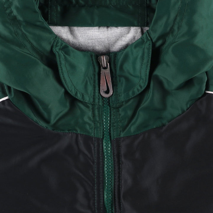 90'S Nike Padded Parka Puffer Jacket Men's Medium Vintage Nylon green type Vintage Second Hand