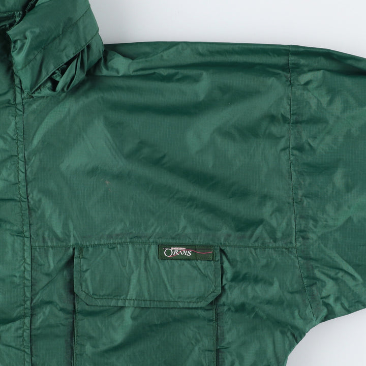 90'S Orvis Ripstop Fishing Jacket, Men's XL Nylon green type Vintage Second Hand