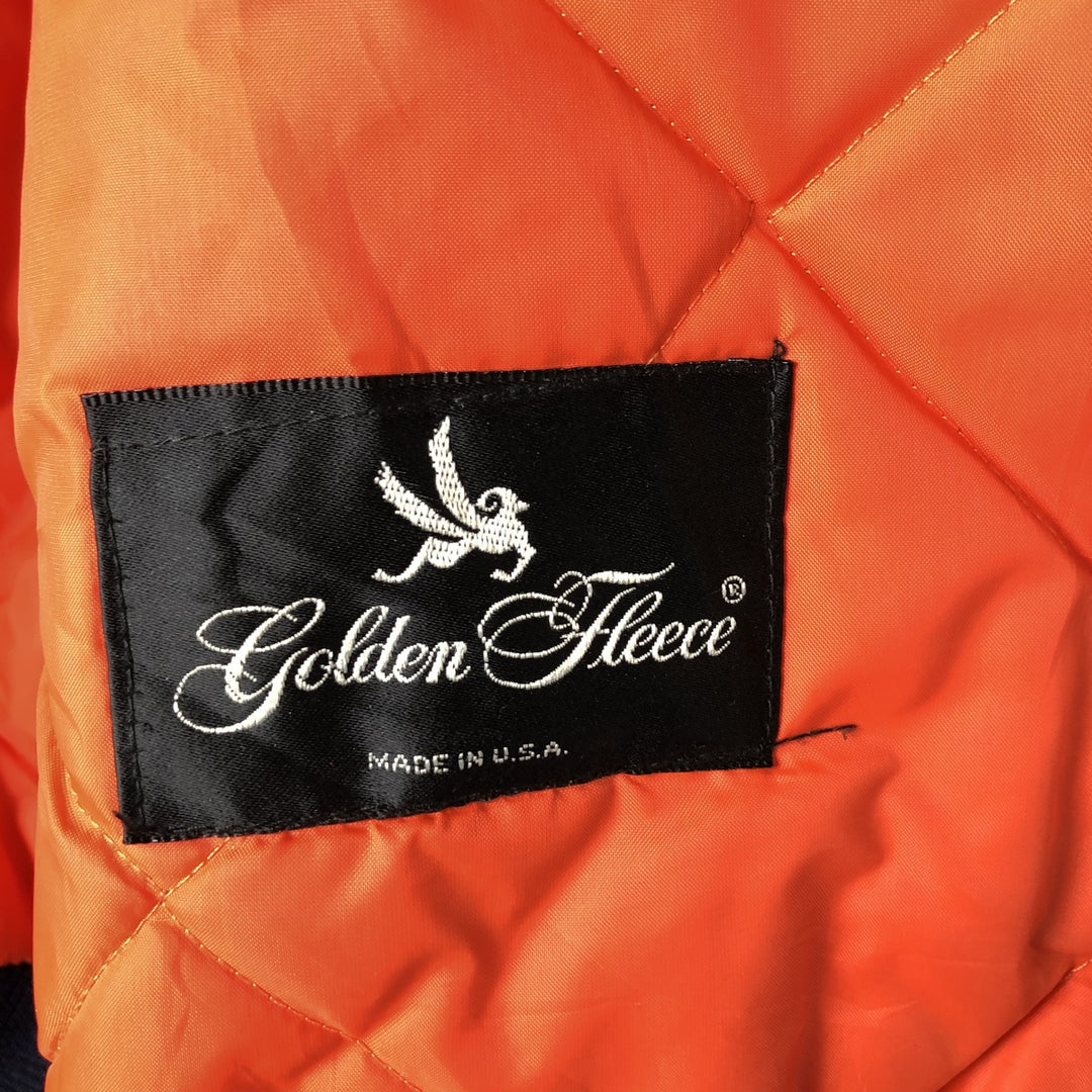 Vintage Golden Fleece N-5A Military Flight Jacket, Made in the USA, Men's Size Medium, Civilian Item Nylon navy blue type Vintage Second Hand