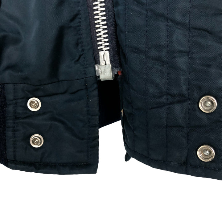 Vintage Golden Fleece N-5A Military Flight Jacket, Made in the USA, Men's Size Medium, Civilian Item Nylon navy blue type Vintage Second Hand