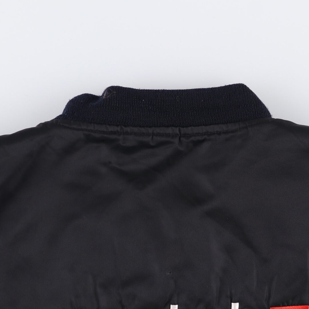 Civilian MA-1 style padded military flight jacket, EEE.LARGE, equivalent to men's L Nylon black type Vintage Second Hand