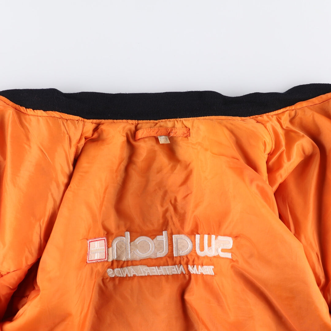 Civilian MA-1 style padded military flight jacket, EEE.LARGE, equivalent to men's L Nylon black type Vintage Second Hand