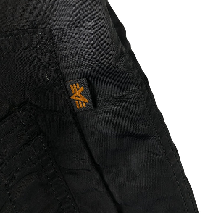Alpha N-3B Type Padded Military Flight Jacket, Men's Size Small Nylon black type Vintage Second Hand