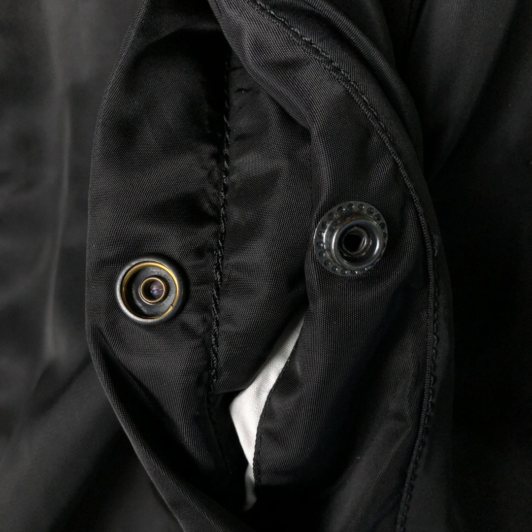 Alpha N-3B Type Padded Military Flight Jacket, Men's Size Small Nylon black type Vintage Second Hand
