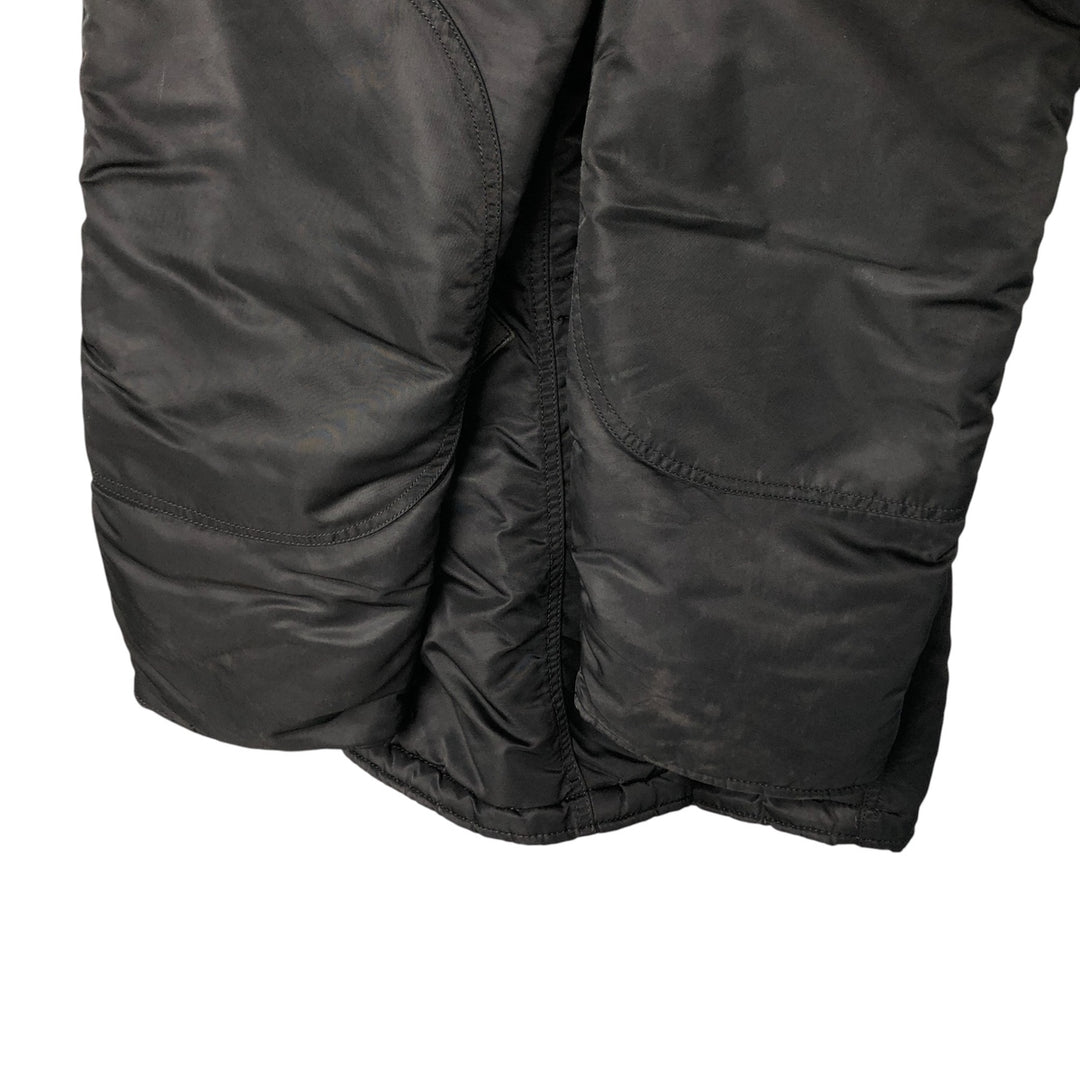 Alpha N-3B Type Padded Military Flight Jacket, Men's Size Small Nylon black type Vintage Second Hand