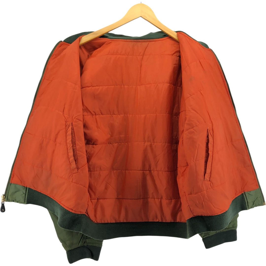Civilian SIERRA PACIFIC MA-1 style military flight jacket, men's size M, vintage Nylon Khaki type Vintage Second Hand