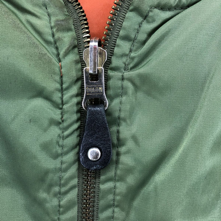 Civilian SIERRA PACIFIC MA-1 style military flight jacket, men's size M, vintage Nylon Khaki type Vintage Second Hand