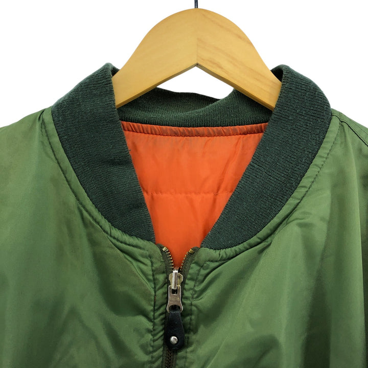 Civilian SIERRA PACIFIC MA-1 style military flight jacket, men's size M, vintage Nylon Khaki type Vintage Second Hand