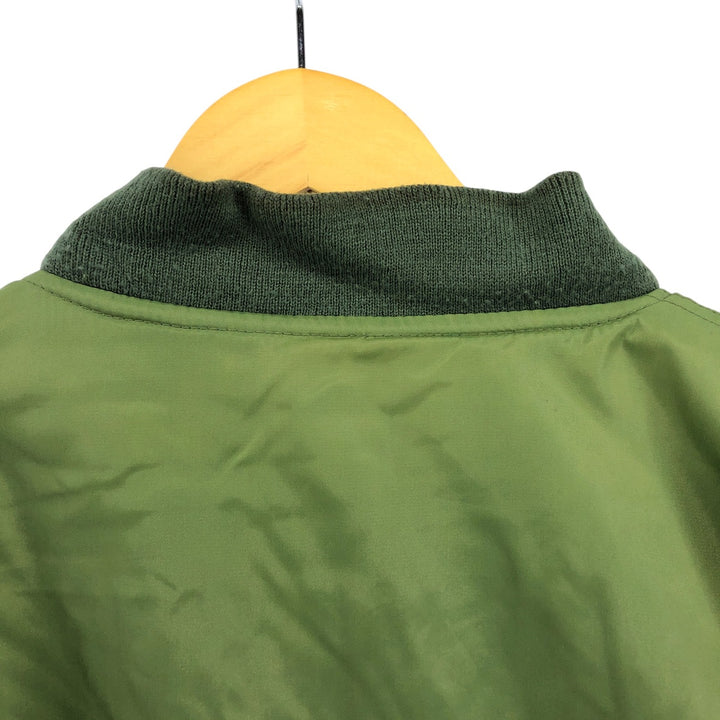 Civilian SIERRA PACIFIC MA-1 style military flight jacket, men's size M, vintage Nylon Khaki type Vintage Second Hand
