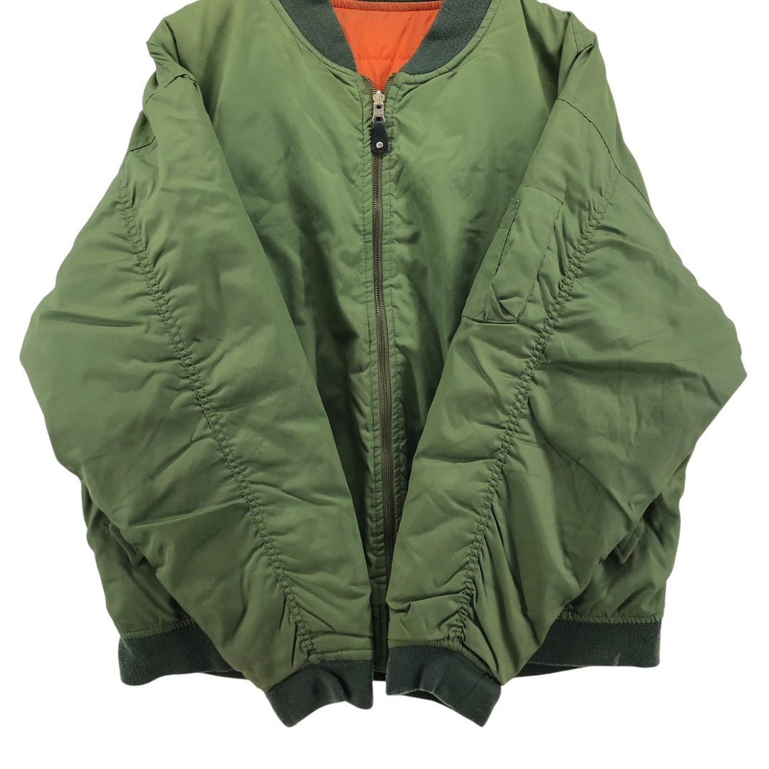 Civilian SIERRA PACIFIC MA-1 style military flight jacket, men's size M, vintage Nylon Khaki type Vintage Second Hand