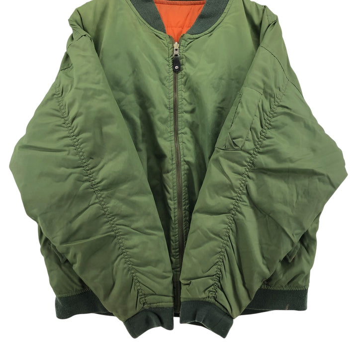 Civilian SIERRA PACIFIC MA-1 style military flight jacket, men's size M, vintage Nylon Khaki type Vintage Second Hand