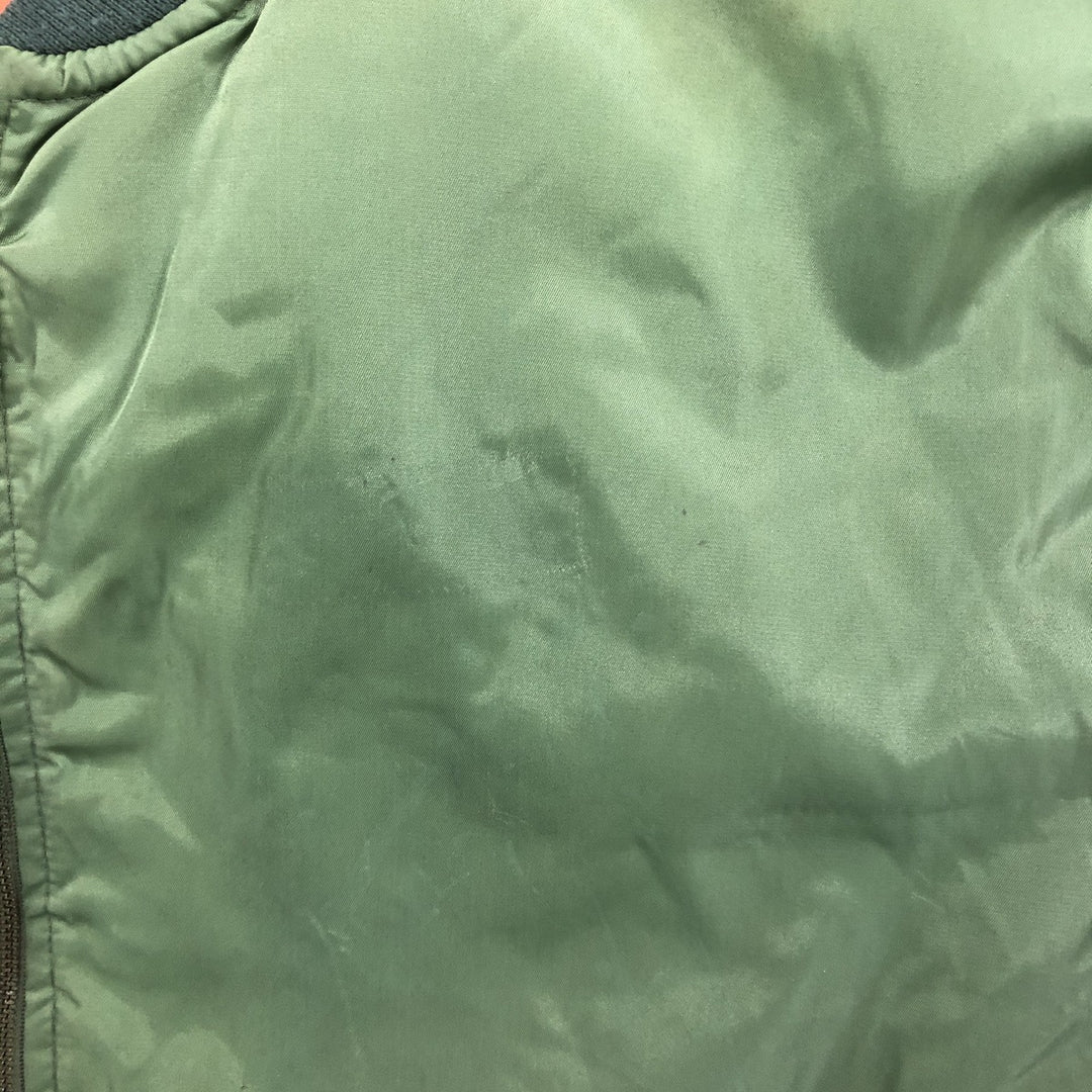 Civilian SIERRA PACIFIC MA-1 style military flight jacket, men's size M, vintage Nylon Khaki type Vintage Second Hand