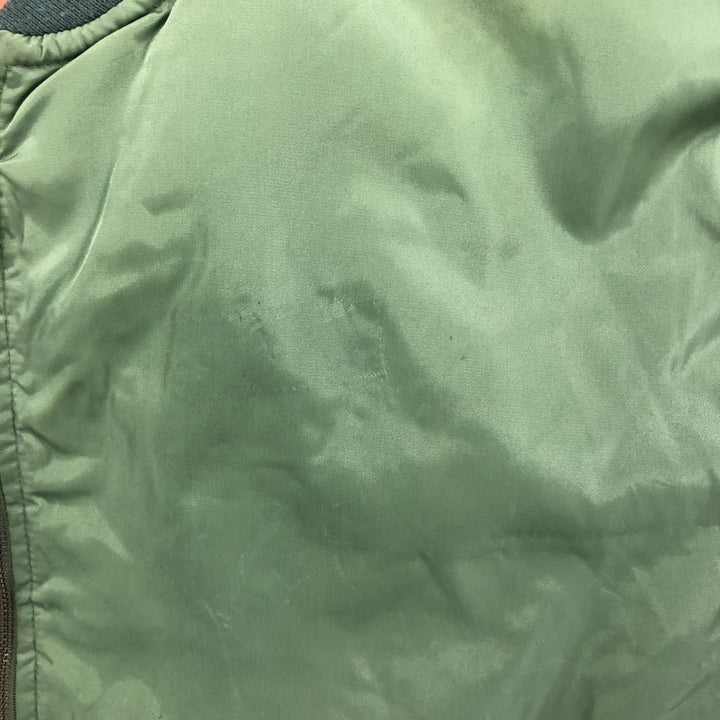 Civilian SIERRA PACIFIC MA-1 style military flight jacket, men's size M, vintage Nylon Khaki type Vintage Second Hand