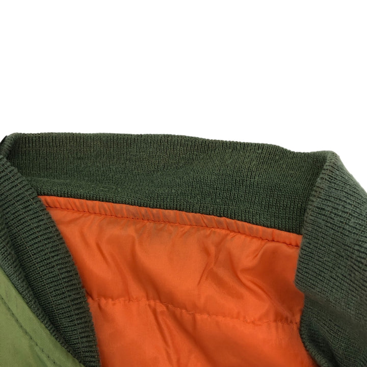 Civilian SIERRA PACIFIC MA-1 style military flight jacket, men's size M, vintage Nylon Khaki type Vintage Second Hand